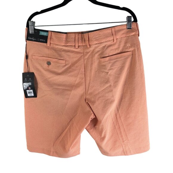 Walter Hagen Mens P11 Collection Seersucker Light Apricot Golf Short 35 - Picture 2 of 4